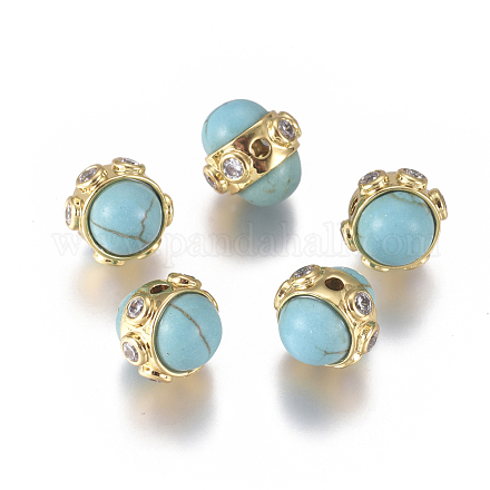 Perles de turquoise synthétique G-L558-01-1