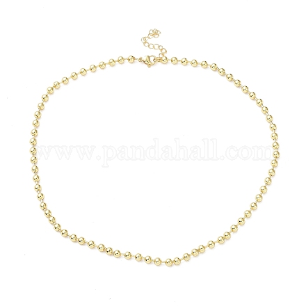 Ожерелья-цепочки из латуни с покрытием стойки для женщин NJEW-G102-01B-G-1
