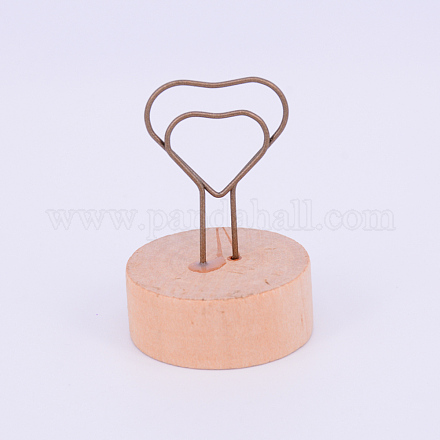 Wood Name Card Holder AJEW-WH0119-13-1