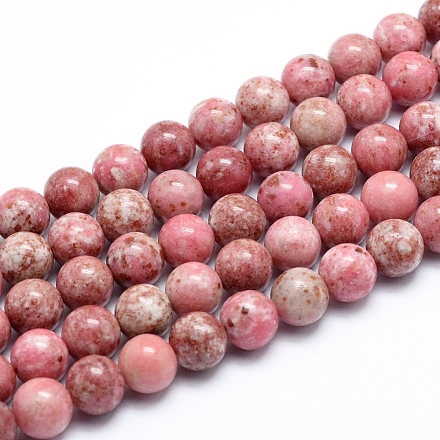 Chapelets de perles en rhodonite naturelle G-G823-06-8mm-1
