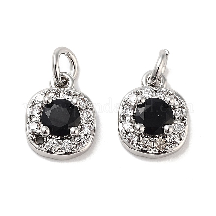 Квадратные медные микро проложить кубических подвески диоксида циркония KK-B102-09P-1