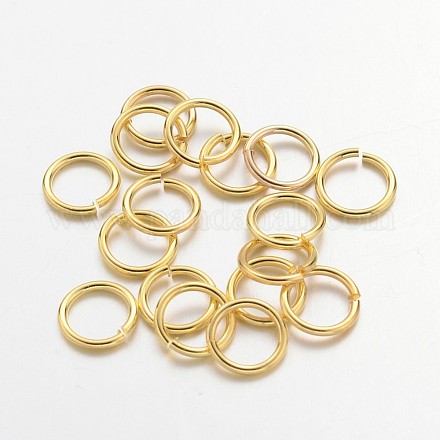 Golden Color Brass Jump Rings X-JRC8MM-G-1