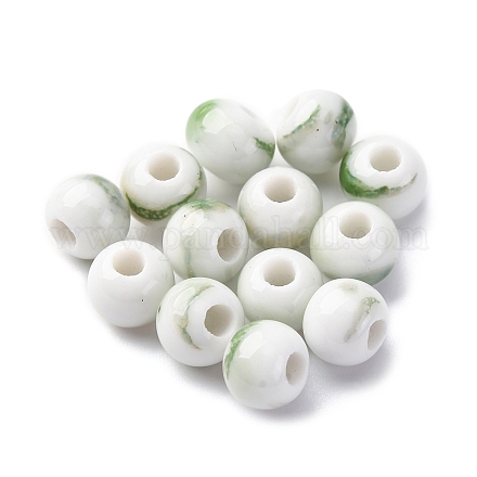 Фарфоровые бусины ручной работы PORC-D300-A17-1