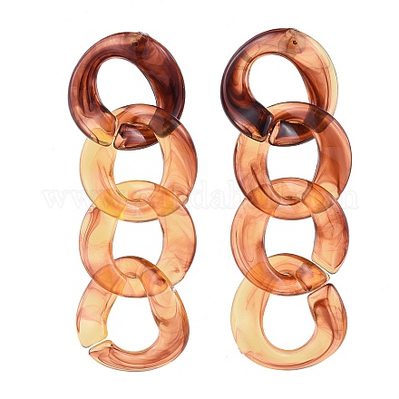 Acrylic Dangle Earrings EJEW-JE03480-02-1