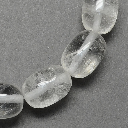 Barrel Shaped Gemstone Natural Quartz Crystal Stone Beads Strands G-S114-28-1