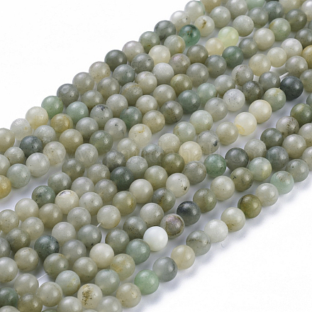 Chapelets de perles naturelles de jade du Myanmar/jade de Birmanie X-G-K300-H01-A-1