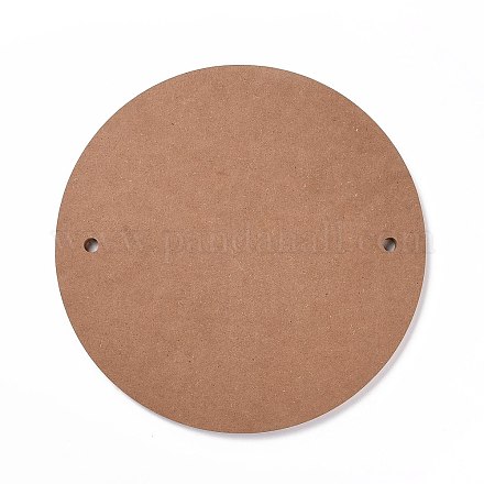 (マーキングのため不良品見切りセール)MDF木板  セラミック粘土乾燥ボード  セラミック作成ツール  フラットラウンド  キャメル  30x1.25cm  穴：11.5~12mm CELT-XCP0001-02-1