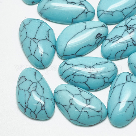 Cabochons en turquoise synthétique TURQ-S290-53A-01-1