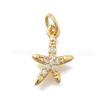 Латунные микропаве прозрачные кубические циркониевые подвески KK-D431-053D-G-1