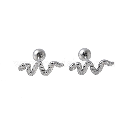 Серьги-гвоздики из нержавеющей стали 304 для женщин EJEW-E603-02P-1