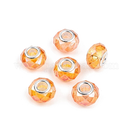 Краска для выпечки прозрачные стеклянные европейские бусины GPDL-N004-C14mm-A01-1