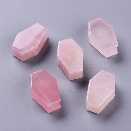 Perlas naturales de cuarzo rosa G-P442-02D-1
