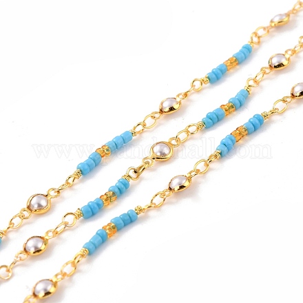 Handgefertigte Perlenketten aus Messing CHC-C019-11-1