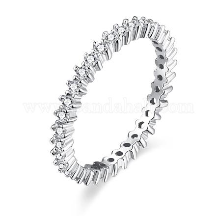 Romantic Korean Style Brass Cubic Zirconia Finger Rings for Valentine's Day RJEW-BB00567-01-1