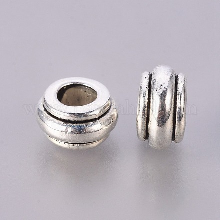 Metall europäischen Perlen LFH10314Y-1