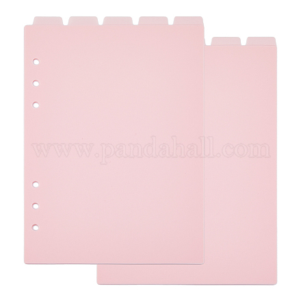 Hojas divisorias de índice para cuaderno en disco de plástico esmerilado A5 KY-WH0046-90B-1
