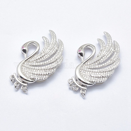 925 Sterling Silver Box Clasps STER-P037-53P-1
