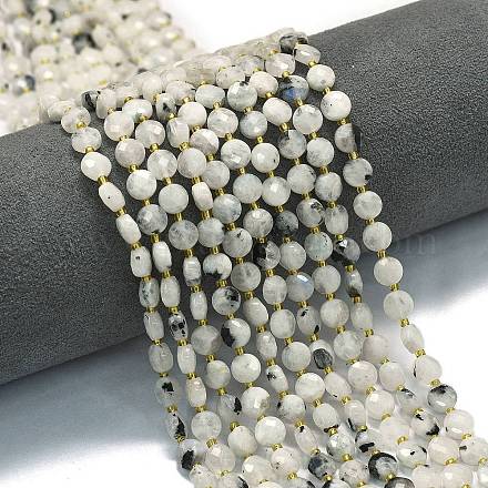 Бусины из натурального радужного лунного камня G-K389-B78-01-1