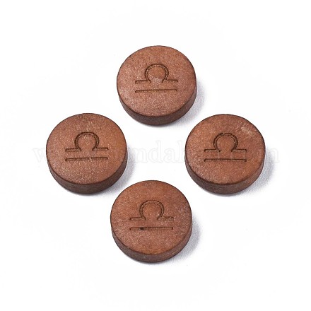 Laser Engraved Wood Beads WOOD-S053-53H-1