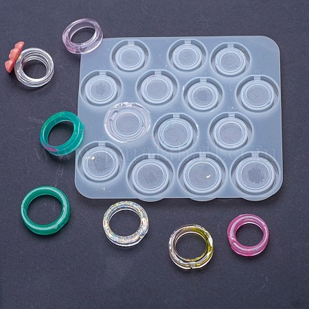 Wholesale DIY Spinning Fidget Ring Silicone Molds 