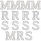 15Pcs 3 Style Non Woven Fabrics Costume Accessories, Sewing Craft Decoration, with Crystal AB Rhinestone and Imitation Pearls, for DIY Word MRS, White, 46.5~47x33.5~49.5x5.5m, 5pcs/style