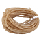 Polyester Mesh Tubing, Polyester Net Thread Cord, Goldenrod, 8mm, about 25yards/set