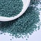 MIYUKI Delica Beads, Cylinder, Japanese Seed Beads, 11/0, (DB1283) Matte Transparent Caribbean Teal AB, 1.3x1.6mm, Hole: 0.8mm, about 20000pcs/bag, 100g/bag