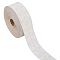 Polyester Jacquard Flower Ribbon for Clothing Accessories, Gainsboro, 1-5/8 inch(42mm), about 27.34 Yards(25m)/Roll