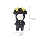 PVC Plastic Big Pendants, Deer, Black, 55x35mm