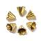 Tibetan Style Bead Cone, Cadmium Free & Nickel Free & Lead Free, Flower, Antique Golden Color, Size: about 13mm long, 12mm wide, hole: 2mm, Inner Diameter: 9.5mm, 200pcs/490g