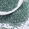 MIYUKI Delica Beads, Cylinder, Japanese Seed Beads, 11/0, Galvanized Dyed, (DB0416) Galvanized Sea Foam, 1.3x1.6mm, Hole: 0.8mm, about 100000pcs/500g