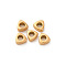 304 Stainless Steel Beads, Triangle, PVD Vacuum Plating, Golden, 3x3.5x1.5mm, Hole: 1.5mm