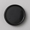 Plastic Loose Leaf Ring Round Binder Discs, Mushroom Hole Notebook Binding Ring Expansion Discs for Add Extra Pages, Notes or Artwork, Black, 24x5mm, Inner Diameter: 20mm