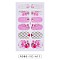 Full Wrap Gradient Nail Polish Stickers, Eiffel Tower Nail Strips for Women Girls Nail Art Decoration, Flower Pattern, 95x60mm