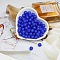 Opaque Acrylic Beads, Round, Blue, 10mm, Hole: 2mm, 50pcs/set