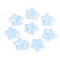 Imitation Jade Glass Beads, Star, Cornflower Blue, 8x8x4mm, Hole: 0.9~1mm, about 1950~2000pcs/bag