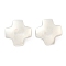 304 Stainless Steel Stud Earrings, Cross, Stainless Steel Color, 30x30mm