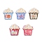 Opaque Resin Cabochons, Popcorn, Mixed Color, 24x22x9.5mm