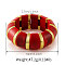 Acrylic Bead Bangles for Women, FireBrick, Inner Diameter: 3-1/8 inch(7.8cm)