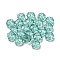 Transparent K9 Glass Beads, Faceted, Rondelle, Indicolite, 6x4mm, Hole: 1.2mm