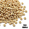 400Pcs CCB Plastic Spacer Beads, Flat Round, Golden, 4x1.8mm, Hole: 1.2mm