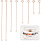 Beebeecraft 8Pcs 925 Sterling Silver Necklace Chain Extender Rose Gold Color Bracelet Anklet Extension 1