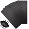 Plastic Sheets, Rectangle, Black, 300x127x1.2mm