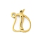 304 Stainless Steel Pendants, with Cubic Zirconia, Letter Charms with Jump Rings, Real 18K Gold Plated, Letter D, 20x18x2mm, Hole: 3mm