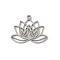 304 Stainless Steel Pendants, Lotus Charm, Laser Cut, Anti-Tarnish, Stainless Steel Color, 20x25x1.5mm, Hole: 1.7mm