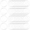 50Pcs 50mm Round Beading Hoops Beaded Earring Making Hoops Silver Ear Brass Link Hollow Frame Circle Rings for DIY Jewelry Making Earring Bulk Key Chains Necklaces Accessories Supplies