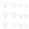 12 Styles 304 Stainless Steel Flat Head Pins & Eye Pin & Ball Head Pins, Stainless Steel Color, 20~50x0.7mm, 21 Gauge