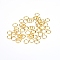 Iron Jump Rings, Open Jump Rings, Golden, 8x1mm, Inner Diameter: 6mm, 200~230Pcs/Set