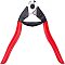 Manganese Steel Wire Cutter, with Plastic Handle Cover, Red, 190x191x22mm