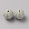 Lantern Silicone Focal Beads, Light Grey, 14x14mm, Hole: 2mm